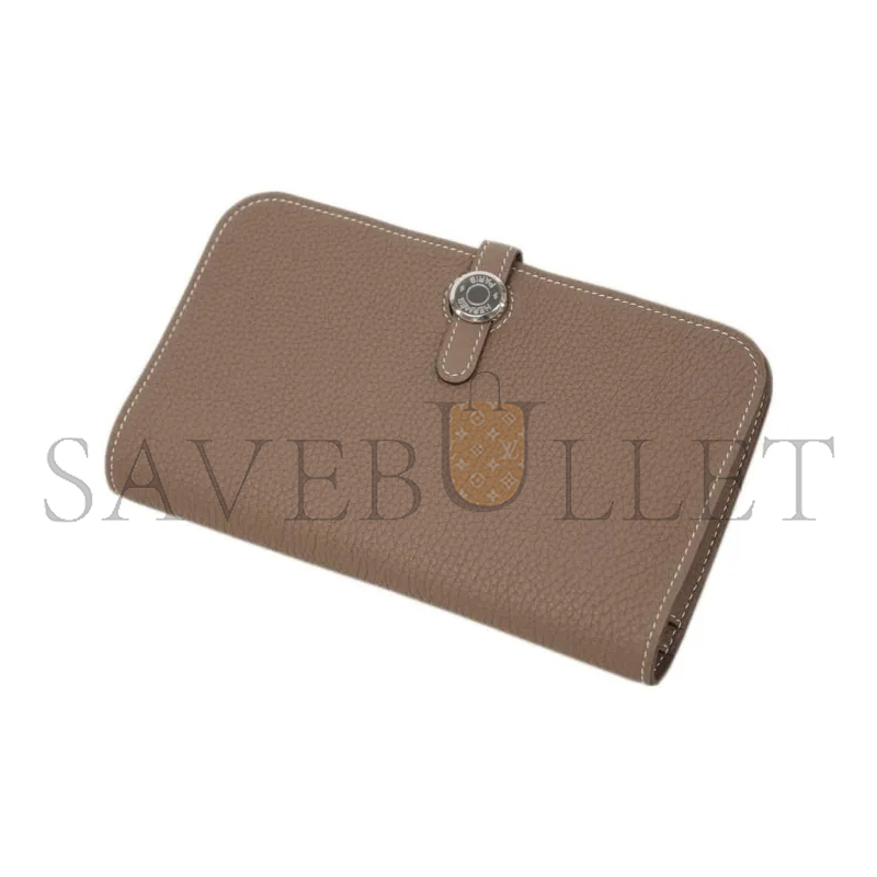 HERMES DOGON TOGO CALFSKIN LONG WALLETS H043070CK18 (20*12*1cm)